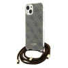 GUESS ETUI HARD CASE DO IPHONE 15 14 13 6.1 CROSSBODY CORD Z PRINTEM 4G