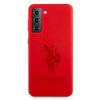 Etui U.S. Polo Assn. Silicone On Tone na Samsung Galaxy S21+ - czerwone