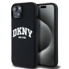 DKNY CASE DO IPHONE 15 14 13 6.1 DO MAGSAFE LIQUID SILICONE Z BIAŁYM LOGO