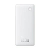 Powerbank Baseus Airpow Lite 10000mAh 22,5W z wbudowanymi kablami USB-C i Lightning - biały