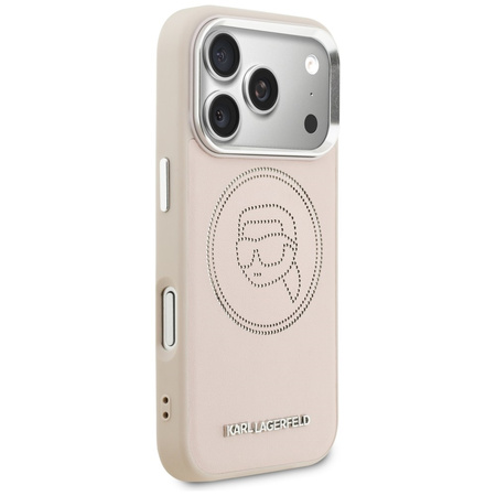Etui Karl Lagerfeld K Head Point Logo    MagSafe do iPhone 17 Pro Max różowy