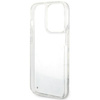 Etui Guess GUHCP14LLCSGSGH na iPhone 14 Pro - białe Liquid Glitter Marble