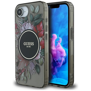 GUESS ETUI IML FLOWERS DO MAGSAFE DO IPHONE 16E OCHRONA TELEFONU Z EFEKTEM