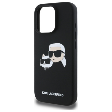 KARL LAGERFELD ETUI DO IPHONE 16 PRO MAX 6.9 HARDCASE SILICONE DOUBLE HEADS