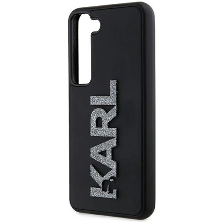 Etui Karl Lagerfeld 3D Rubber Glitter Logo na Samsung Galaxy S23 - czarne