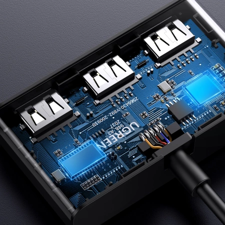 UGREEN PRZEŁĄCZNIK SWITCH BOX USB 2 WEJŚCIA 3 WYJŚCIA DO KOMPUTERA ADAPTER