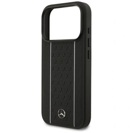 MERCEDES ETUI LEATHER STAR PATTERN STRIPES MAGSAFE DO IPHONE 17 PRO