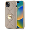 DKNY POKROWIEC DO IPHONE 15 PLUS 6.7 QUILTED STACK LOGO Z LOGO WERSJA BLACK