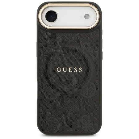 Etui Guess Peony Hot Stamp MagSafe do    iPhone Air czarny