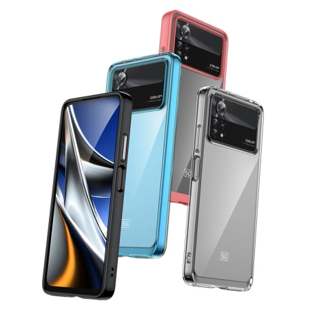HURTEL ETUI POKROWIEC DO XIAOMI POCO X4 PRO 5G RAMKA ELASTYCZNA OUTER SPACE