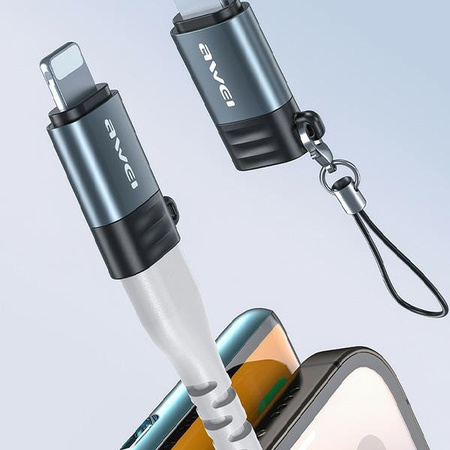 AWEI ADAPTER USB-C DO DO LIGHTNING DO IPHONE 11 12 13 14 15 SZYBKIE