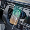 Uchwyt samochdowy Dudao F24MAX z ładowarką bezprzewodową 15W kompatybilny z MagSafe z automatyczną przyssawką - czarny