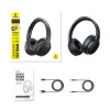 Słuchawki bezprzewodowe Baseus Bass BH1 Lite nauszne Bluetooth 6.0 - czarne