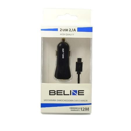 BELINE ŁADOWARKA 2XUSB 2,1A DO IPHONE 12 13 14 15 ANDROID SZYBKIE ŁADOWANIE