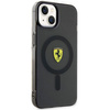 Etui Ferrari FEHMP14MURKK na iPhone 14 Plus - czarne Translucent Magsafe