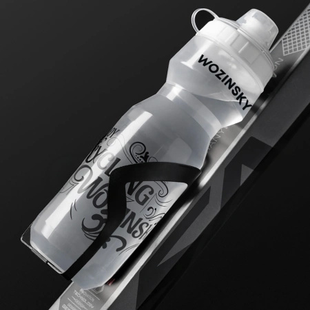 Bidon rowerowy Wozinsky WBR-01T 750ml - transparentny