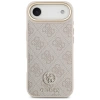 Etui Guess 4G Strass Logo & Big Strap Metal Buttons MagSafe na iPhone Air - różowe