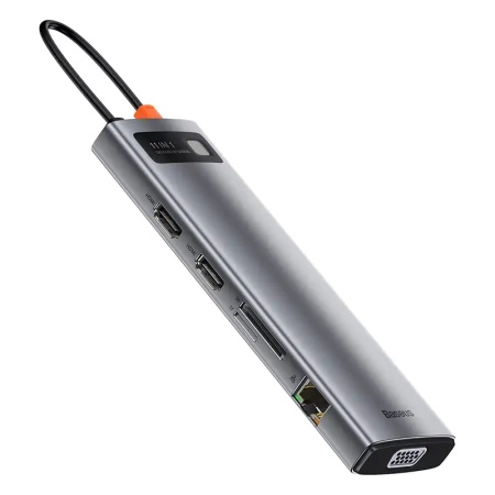 BASEUS HUB 11W1 USB-C DO MACBOOKA Z 2X HDMI 3X USB 3.0 PD VGA ETHERNET RJ45