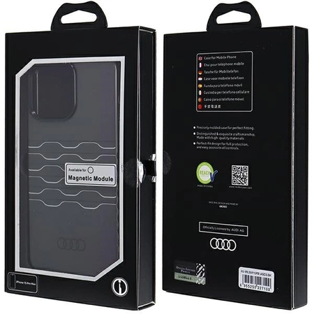 Etui Audi IML MagSafe na iPhone 15 Pro Max - czarne