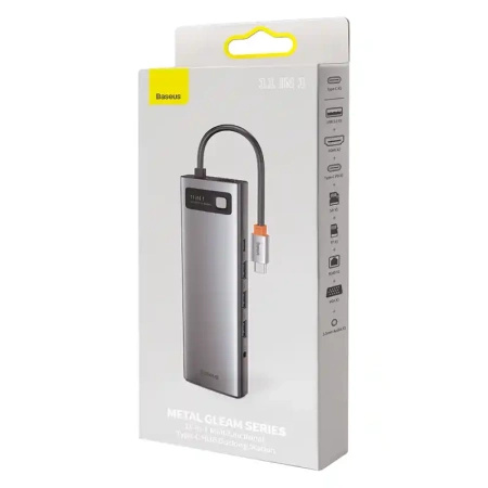 BASEUS HUB 11W1 USB-C DO MACBOOKA Z 2X HDMI 3X USB 3.0 PD VGA ETHERNET RJ45
