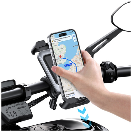 USAMS UCHWYT ROWEROWY DO TELEFONÓW SMARTFONÓW ROWER MOTOCYKL WYSOKA