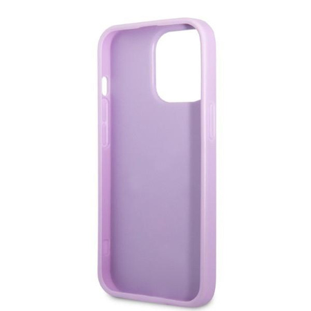 Etui Guess GUHCP13LPS4MU na iPhone 13 Pro / 13 purpurowy/purple hardcase Saffiano 4G Small Metal Logo