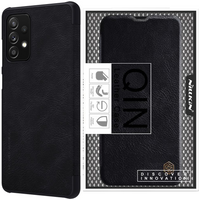 Nillkin Qin skórzana kabura etui Samsung Galaxy A72 4G czarny