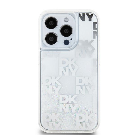 DKNY ETUI DO IPHONE 15 PRO 6.1 HARDCASE LIQUID GLITTER Z MAGNETYCZNYM LOGO