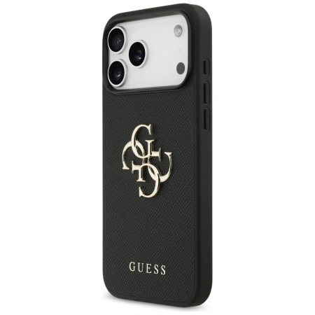 GUESS ETUI GRAINED BIG 4G CLASSIC LOGO DO IPHONE 17 PRO MAX LUKSUSOWA