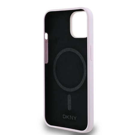 DKNY CASE DO IPHONE 14 15 13 6.1 LIQUID SILICONE SMALL LOGO DO MAGSAFE