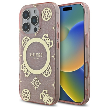 GUESS ETUI HARDCASE DO IPHONE 16 PRO 6.3 DO MAGSAFE IML PEONY 4G POKROWIEC
