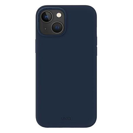 Etui Uniq Lino na iPhone 14 Plus niebieski/marine blue