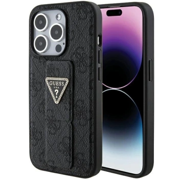 GUESS POKROWIEC DO IPHONE 15 PRO 6.1 HARDCASE GRIP STAND Z DODATKIEM STRASS