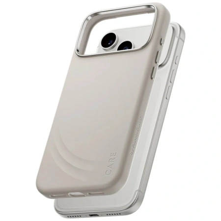 Etui CARE by PanzerGlass FLOW MagSafe na iPhone 17 Pro Max - beżowe