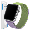 BELINE PASEK DO ZEGARKA APPLE WATCH STALOWY 42 44 45 49MM ZIELONO-PURPUROWY
