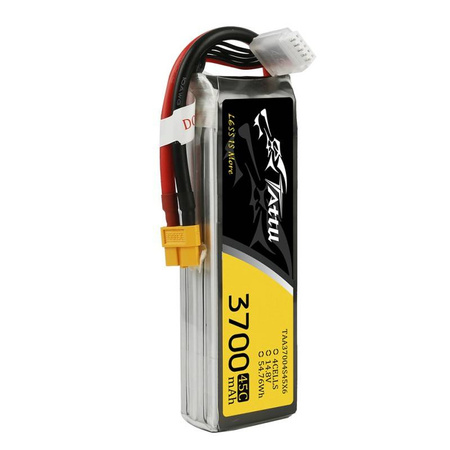 TATTU AKUMULATOR LIPO 3700MAH 14,8V 45C DO MODELI RC 4S1P SZYBKIE ŁADOWANIE