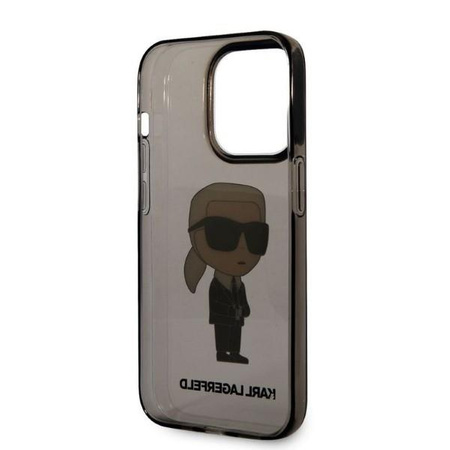 Karl Lagerfeld KLHCP14LHNIKTCK iPhone 14 Pro 6,1" czarny/black hardcase Ikonik Karl Lagerfeld