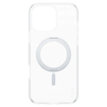 Etui CARE by PanzerGlass Feature Kickstand Case z MagSafe na iPhone 16 Pro Max - srebrne