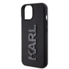 Etui Karl Lagerfeld 3D Rubber Glitter Logo na iPhone 15 Plus - czarne