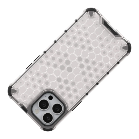 HURTEL ETUI PANCERNE DO IPHONE 13 PRO MAX HONEYCOMB Z ŻELOWĄ RAMKĄ