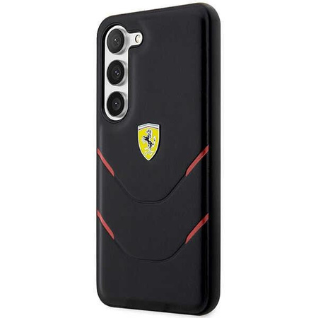 Etui Ferrari FEHCS23MPBAK S23+ S916 - czarne Hot Stamp Lines