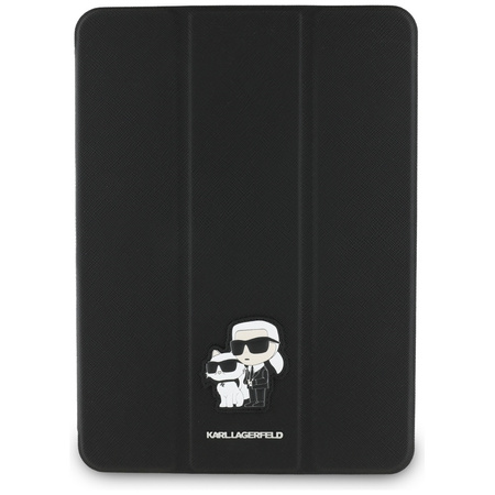 Karl Lagerfeld KLFC11PM24SAKCK iPad Pro 11 2024 Book Cover czarny/black Saffiano Magnetic Karl &Choupette