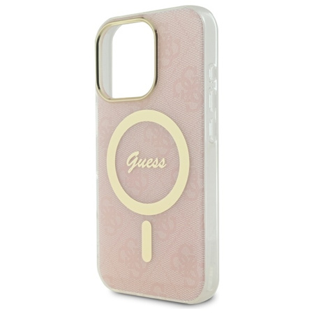 GUESS ETUI DO IPHONE 16 PRO DO MAGSAFE HARDCASE 4G IML OCHRONA NA TELEFON