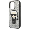 Karl Lagerfeld KLHCP14XGFKPG iPhone 14 Pro Max 6,7" hardcase srebrny/silver Glitter Flakes Ikonik
