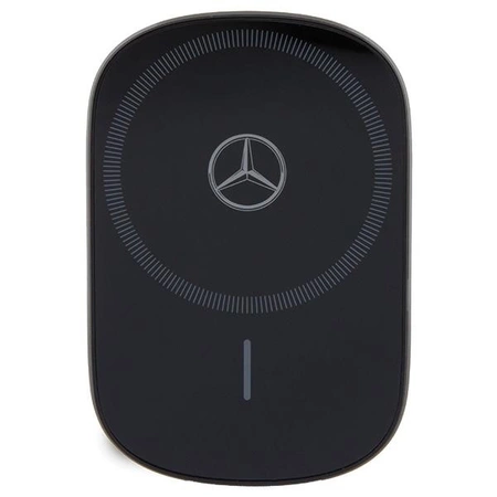 Uchwyt indukcyjny Mercedes Silver Stars MagSafe 15W do kratki wentylacyjnej lub na szybę - czarny