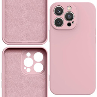 Silicone case etui iPhone 14 Plus silikonowy pokrowiec różowe