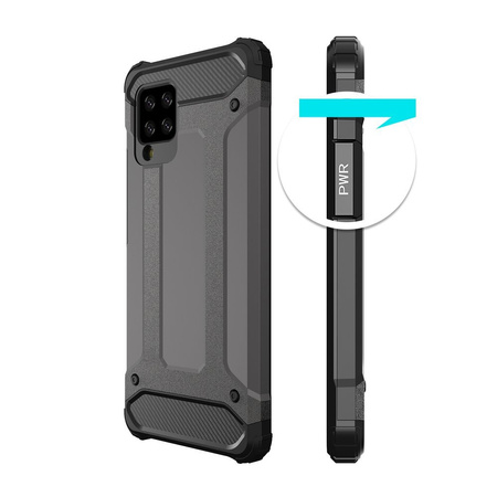Hybrid Armor pancerne hybrydowe etui pokrowiec Samsung Galaxy M31s srebrny