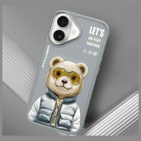 NIMMY ETUI CASE POKROWIEC DO IPHONE 16 6.1 SZARY OCHRONA PRZED ZDERZENIAMI