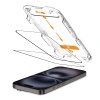 TECH-PROTECT SZKŁO HARTOWANE QUICK SET+ 2-PACK DO IPHONE 15 16 OCHRONA