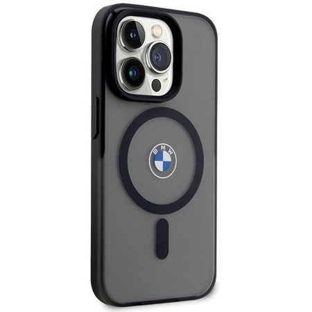 Etui BMW BMHMP14XDSLK na iPhone 14 Pro Max 6.7" - czarne Signature MagSafe